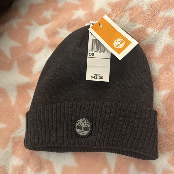 SOLD-New with tags!! Timberland beanie, dark gray. - Picture 3 of 4